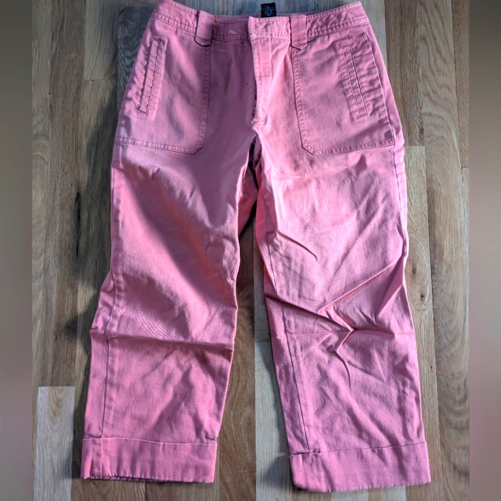 Coral Colored Cropped Pants